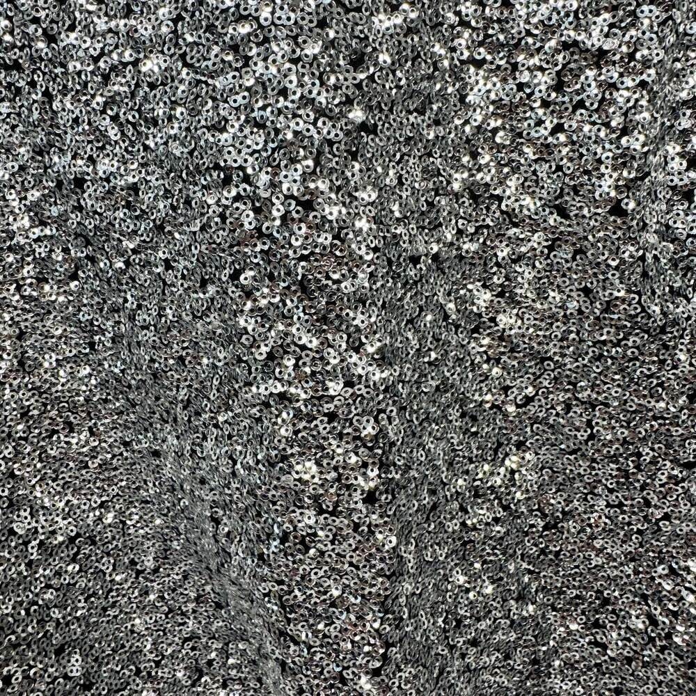 Express Silver Sequin Sleeveless Keyhole Back Top Size M NWT - Picture 2 of 9